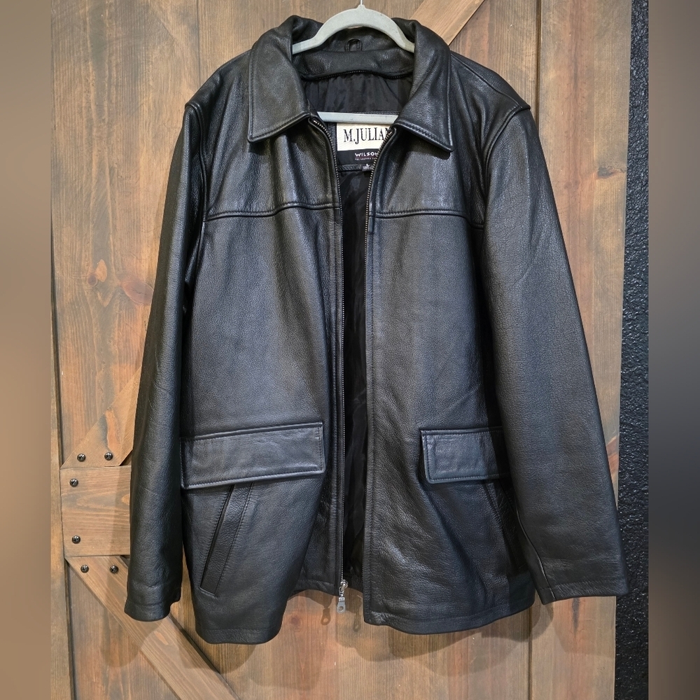 M. Julian Vintage Wilson's Leather Y2k HEAVY JACKET Size Mens Large